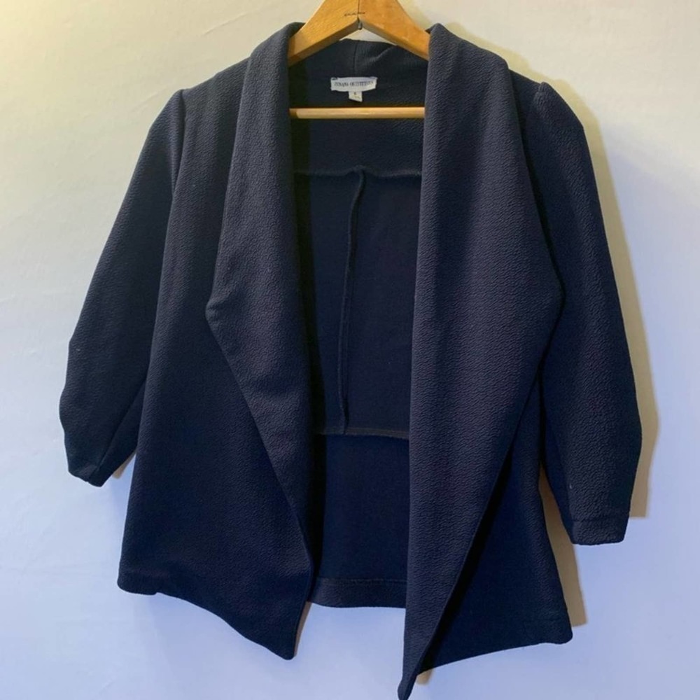 Zenana Outfitters Blue Open Front Blazer S